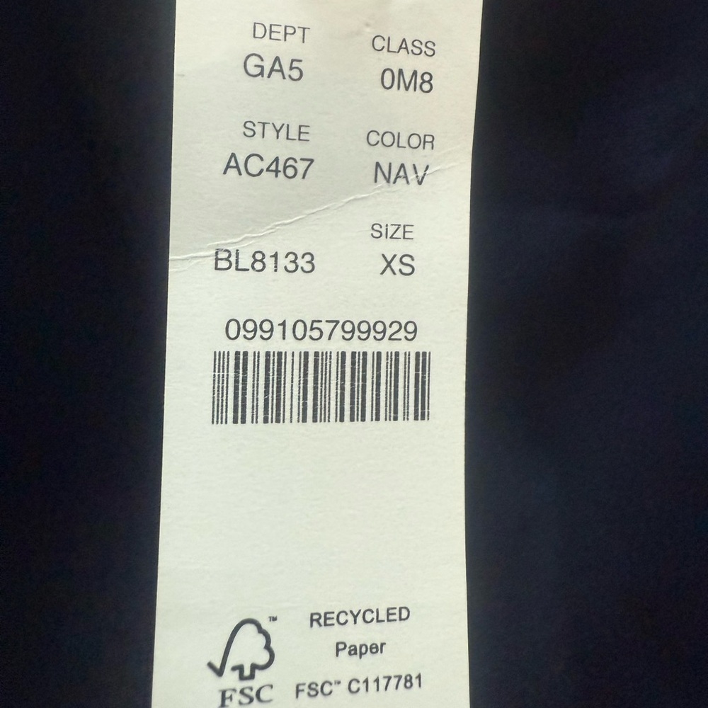 Navy Blue silk Women's Skirt nwt - Picture 2 of 3